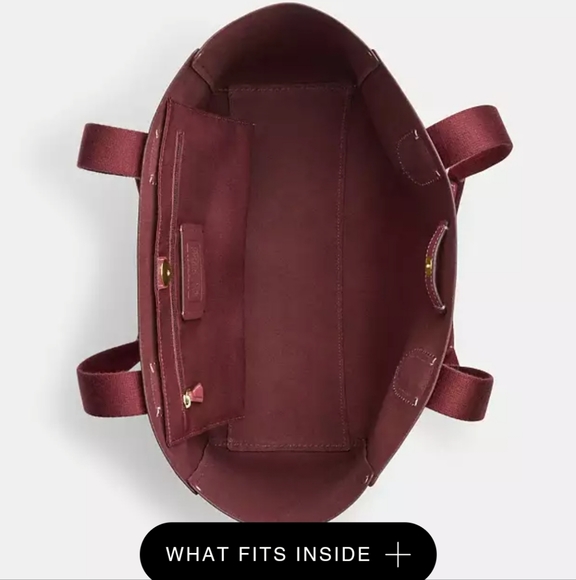 New! Derby Tote in Gold/Rouge - Picture 2 of 3